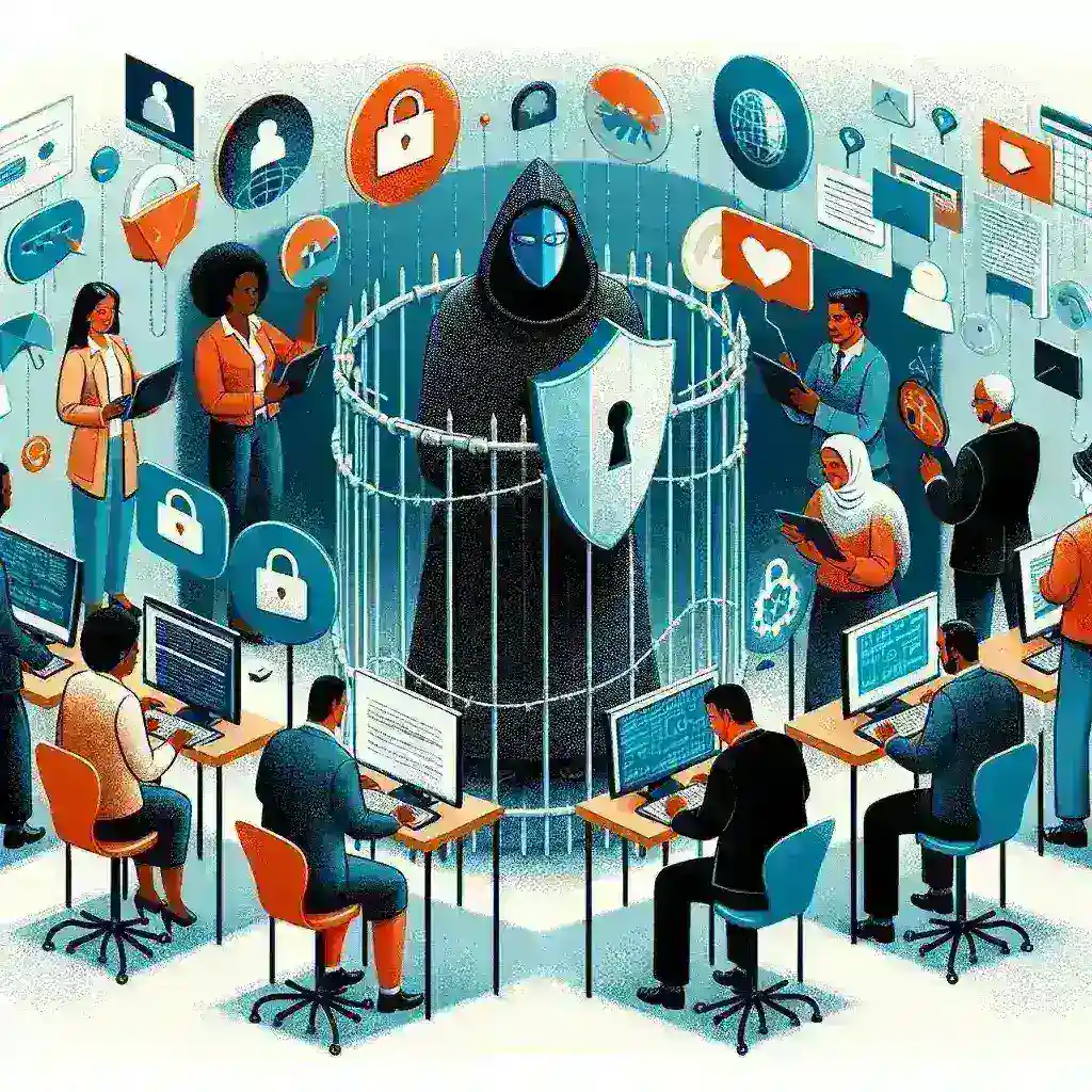 Alt text: "Pegiat privasi NOYB menyoroti kelemahan pembenaran Meta terkait privasi dan perlindungan data pengguna dalam sesi diskusi."