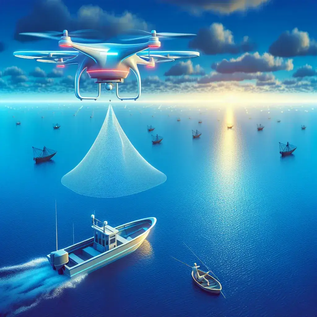 "Drone otonom laut digunakan dalam sistem pemantauan untuk mendeteksi illegal fishing di perairan Indonesia."
