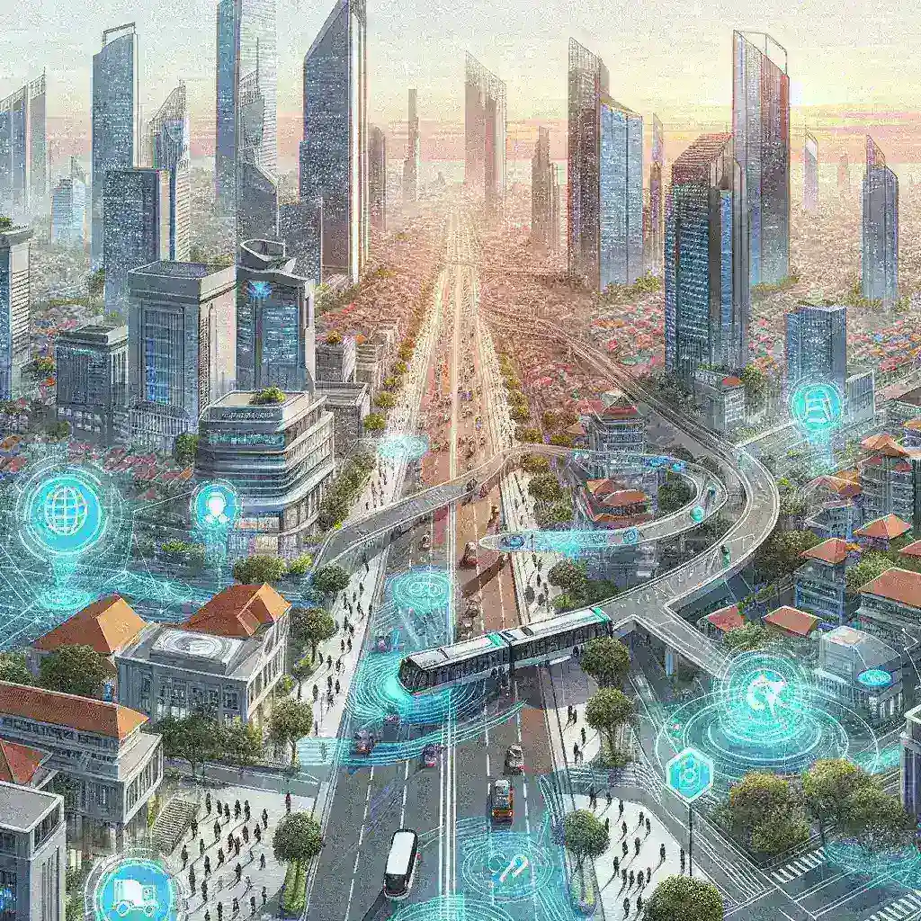 "Smart City technology in Makassar: Innovative transportation sensors enhancing urban mobility."